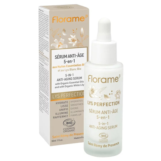 FLORAME - Lys Perfection Sérum anti-âge 5-en-1 -Découvrez une jeunesse radieuse ! ✨🌿