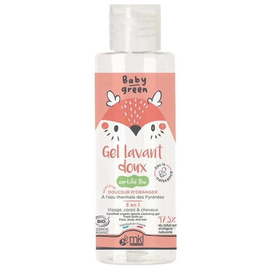 MKL GREEN NATURE - Baby Gentle Washing Gel with Orange Blossom (100ml) - Pure & Gentle Clean for Happy Babies! 🌟🍼