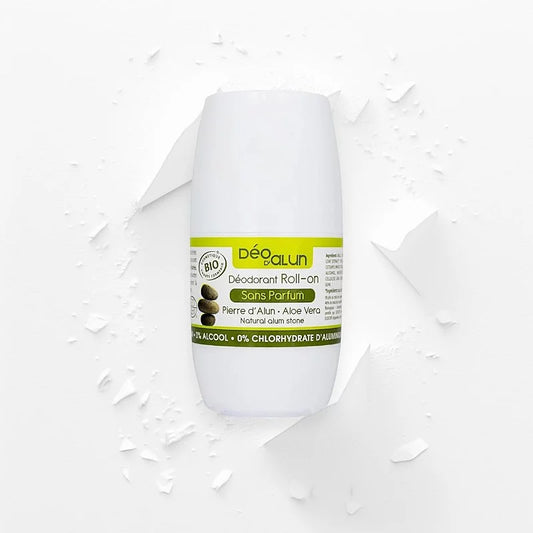 MKL GREEN NATURE - Roll-On Deodorant Alum Stone and Organic Aloe Vera (50ml) - Stay Fresh All Day Naturally! 🌼💧