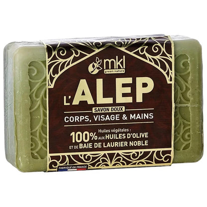 MKL GREEN NATURE - Aleppo Soap with Noble Laurel Berry Oil (100g) - Experience Natural Purity 🌱💧