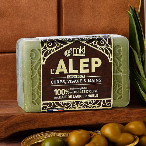 MKL GREEN NATURE - Aleppo Soap with Noble Laurel Berry Oil (100g) - Experience Natural Purity 🌱💧