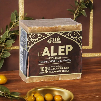 MKL GREEN NATURE - Aleppo Soap with Laurel Berry and Olive Oil - Natural Skin Care Essential 🧼🌱