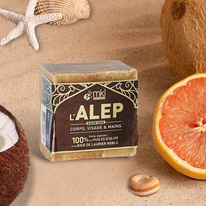 MKL GREEN NATURE - Aleppo Soap with Laurel Berry and Olive Oil - Natural Skin Care Essential 🧼🌱