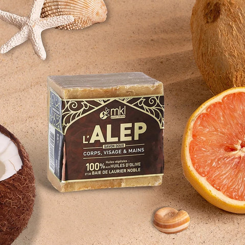 MKL GREEN NATURE - Aleppo Soap with Laurel Berry and Olive Oil - Natural Skin Care Essential 🧼🌱