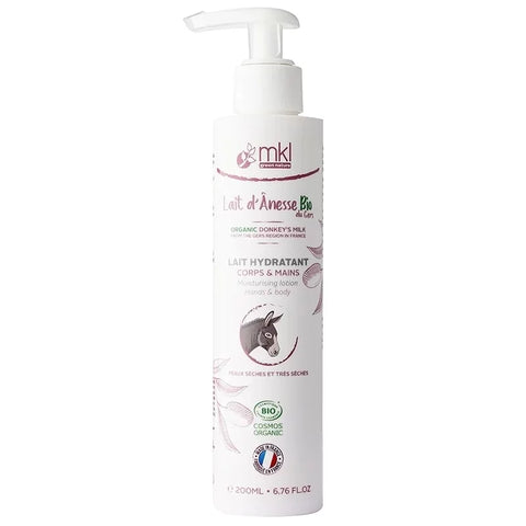 MKL GREEN NATURE - Lait Corps Hydratant au Lait d'Ânesse Bio (200ml) - Prenez Soin de Votre Peau Naturellement ! 🌱💧