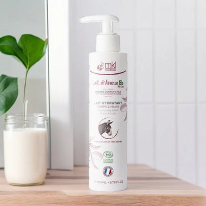 MKL GREEN NATURE - Lait Corps Hydratant au Lait d'Ânesse Bio (200ml) - Prenez Soin de Votre Peau Naturellement ! 🌱💧