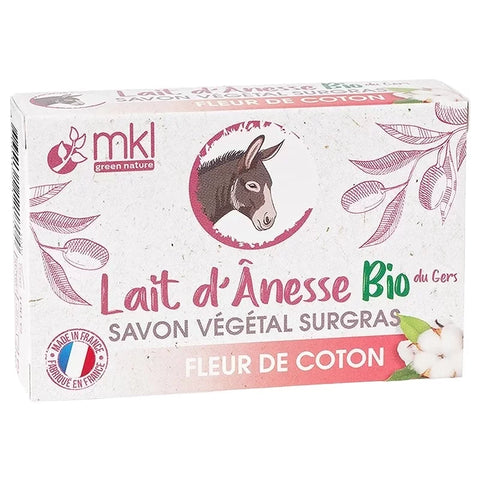 MKL GREEN NATURE - Nourishing Donkey Milk & Cotton Flower Soap (100g) - Indulge in Luxurious Hydration! 🧴✨