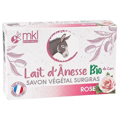 MKL NATURE VERTE - Savon surgras au lait d'ânesse et eau florale de rose - Choyez votre peau avec du luxe ! 🌺✨