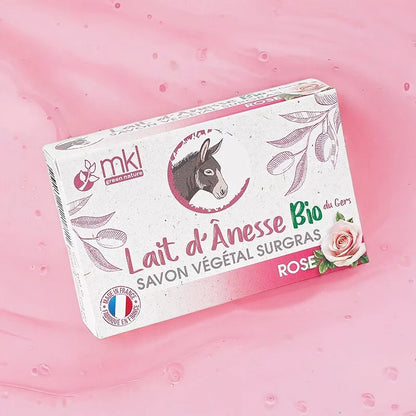 MKL NATURE VERTE - Savon surgras au lait d'ânesse et eau florale de rose - Choyez votre peau avec du luxe ! 🌺✨