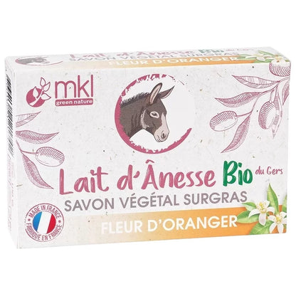 MKL GREEN NATURE - Superfett-Seife mit Eselsmilch und Orangenblütenwasser (100 g) - Genießen Sie luxuriöse Feuchtigkeit! 🧼🌼