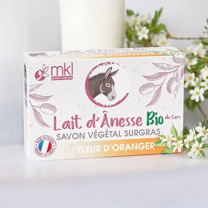 MKL GREEN NATURE - Superfett-Seife mit Eselsmilch und Orangenblütenwasser (100 g) - Genießen Sie luxuriöse Feuchtigkeit! 🧼🌼