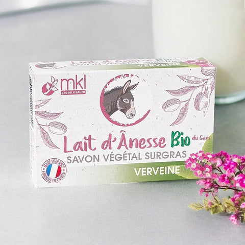 MKL GREEN NATURE - Donkey Milk Surgras Soap with Organic Verbena - Pamper Your Skin Refreshingly! 🌼✨