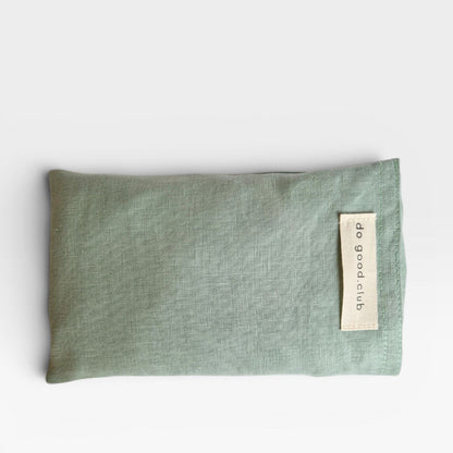 Coussin pour les yeux en lin avec lavande et pierres précieuses sauge