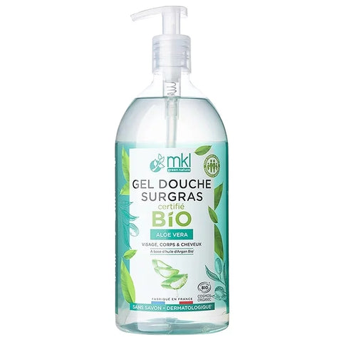 MKL GREEN NATURE - Organic Aloe Vera Shower Gel (1L) - Gentle Hydration for Your Skin 💧✨