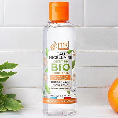 MKL GREEN NATURE - Tonisierendes Mizellenwasser mit Bio-Grapefruit-Extrakt - Belebt Ihre Haut! 🌟🍃
