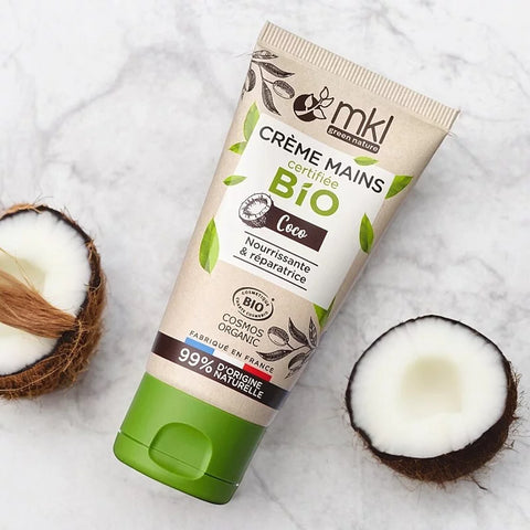 MKL GRÜNE NATUR - Nährende und reparierende Handcreme mit Bio-Kokosnuss (50 ml) - Verwöhnen Sie Ihre Haut! 🌴💧