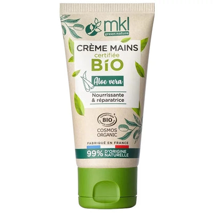 MKL GRÜN NATUR - Pflegende und reparierende Handcreme mit Bio-Aloe Vera (50 ml) - Verjüngen Sie Ihre Haut heute! 🌱💧