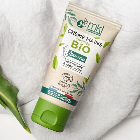 MKL GRÜN NATUR - Pflegende und reparierende Handcreme mit Bio-Aloe Vera (50 ml) - Verjüngen Sie Ihre Haut heute! 🌱💧