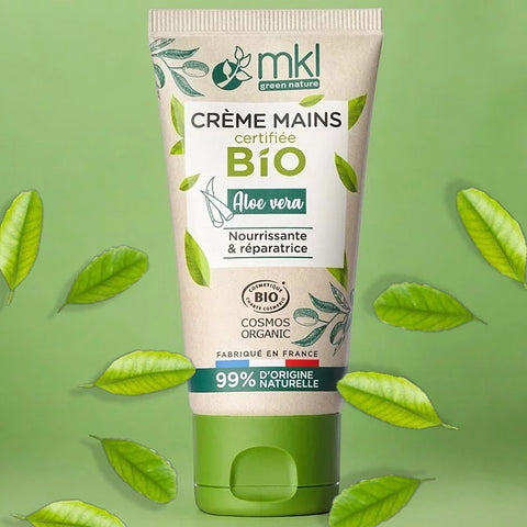 MKL GRÜN NATUR - Pflegende und reparierende Handcreme mit Bio-Aloe Vera (50 ml) - Verjüngen Sie Ihre Haut heute! 🌱💧
