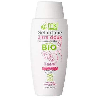 MKL NATURE VERTE - Gel intime ultra-doux avec orchidée blanche biologique (200 ml) - Nourrissez votre peau naturellement ! 🌺✨