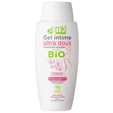 MKL NATURE VERTE - Gel intime ultra-doux avec orchidée blanche biologique (200 ml) - Nourrissez votre peau naturellement ! 🌺✨