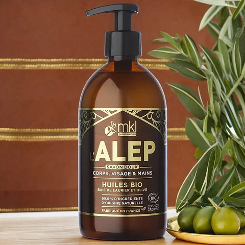 MKL GREEN NATURE - Organic Aleppo Liquid Soap - Pure Clean & Radiant Glow Awaits! 🌿💖