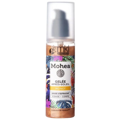 MKL Verde Natura - Gel Doposole con Perle Dorate Scintillanti (200 ml) - Rinfresca e Irradia! 🌟💧