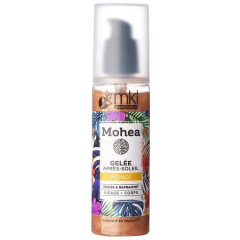 MKL Verde Natura - Gel Doposole con Perle Dorate Scintillanti (200 ml) - Rinfresca e Irradia! 🌟💧