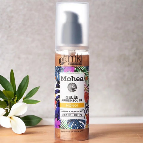 MKL Verde Natura - Gel Doposole con Perle Dorate Scintillanti (200 ml) - Rinfresca e Irradia! 🌟💧