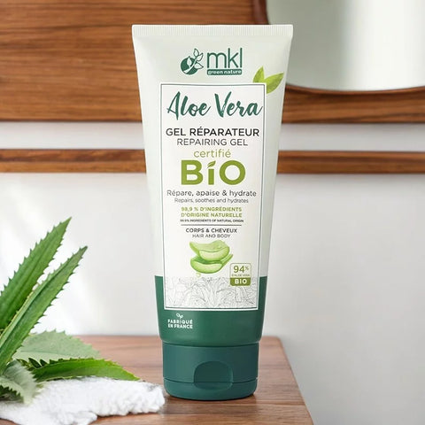 MKL GREEN NATURE - Gel réparateur à l'aloe vera (100 ml) - Apaisez et hydratez votre peau ! 🌿✨