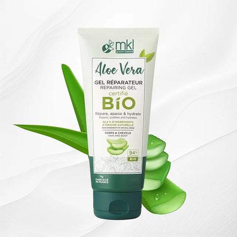 MKL GREEN NATURE - Gel réparateur à l'aloe vera (100 ml) - Apaisez et hydratez votre peau ! 🌿✨