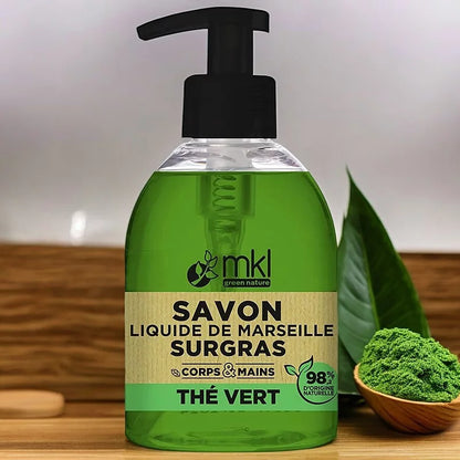 MKL GREEN NATURE - Liquid Marseille Soap with Lavender & Almond Oil (500ml) - Pamper Your Skin Luxuriously! 💜🛁