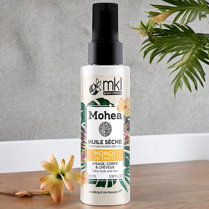 MKL GREEN NATURE - Huile Sèche Naturelle au Monoï de Tahiti (100ml) - Révélez l'éclat naturel de votre peau ! 🌺✨