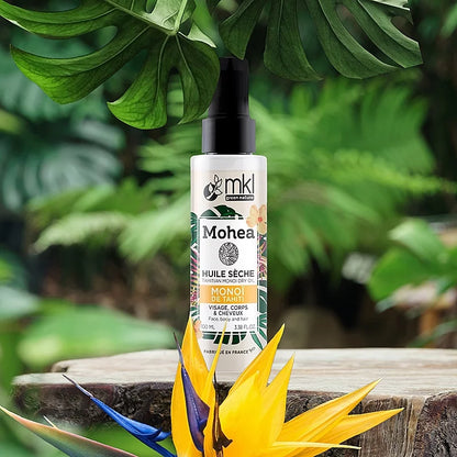 MKL GREEN NATURE - Huile Sèche Naturelle au Monoï de Tahiti (100ml) - Révélez l'éclat naturel de votre peau ! 🌺✨