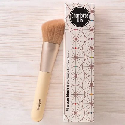 CHARLOTTE BIO - Pinceau végan pour fard à joues - Atteignez un éclat sans défaut ! 🌿✨