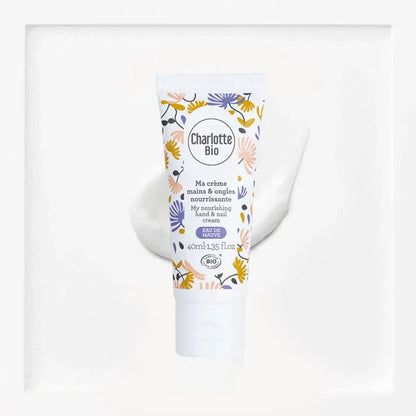 CHARLOTTE BIO - Crème nourrissante pour les mains et les ongles - Chouchoutez votre peau naturellement ! 🌼✨