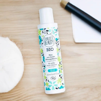 CHARLOTTE BIO - Eau micellaire lactée bio sans rinçage - Rafraîchir et revitaliser votre peau ! 💧🌿✨