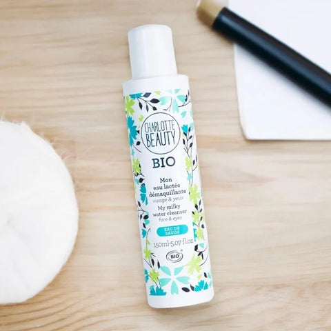 CHARLOTTE BIO - Eau micellaire lactée bio sans rinçage - Rafraîchir et revitaliser votre peau ! 💧🌿✨