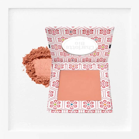CHARLOTTE BIO - Fard in polvere rosa corallo - Bagliore radiante per una bellezza impeccabile 🌸✨