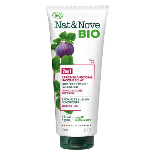 NAT&NOVE - Soin Masque Démêlant Bio-Éclat 2 en 1 - Revitalisez Vos Cheveux Naturellement ! 🌟✨