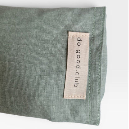 Coussin pour les yeux en lin avec lavande et pierres précieuses sauge