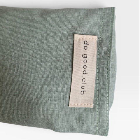 Coussin pour les yeux en lin avec lavande et pierres précieuses sauge