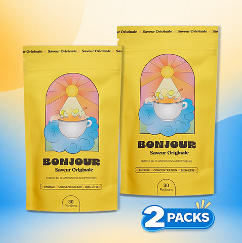 Bonjour Original Duo Pack – Funktionspilz-Drink (Niedriger Koffeingehalt)