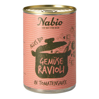Raviolis aux légumes NABIO dans une sauce tomate 400 g