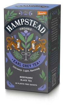 HAMPSTEAD TEA Earl Grey Tè Nero Demeter in bustine 20 pezzi