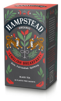 Tè nero English Breakfast Hampstead Tea in lattina da 20 pezzi