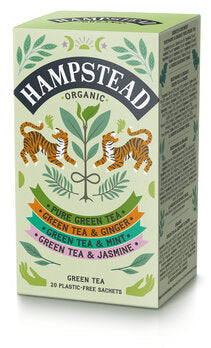 HAMPSTEAD TEA Selezione di tè verde Hampstead Tea in confezione da 20 bustine