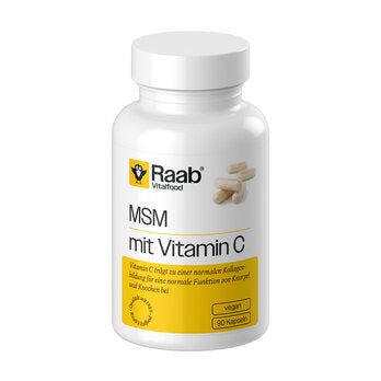 RAAB VITALFOOD MSM mit Vitamin-C Kapseln konv 90Stk