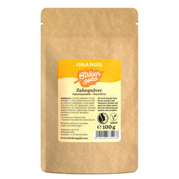 BIRKENGOLD Polvere dentale per bambini arancia NFP 100 g