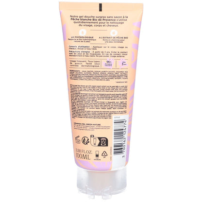 Gel douche Pêche BIO Provence COSM'ETHIK